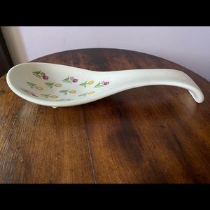 Vintage OMC Japan hand painted spoon rest